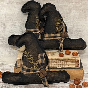 Primitive Witch Hat ~ Witch Hat Bowl Fillers ~ Witch Hat Shelf Sitter ~ Primitive Halloween Decor