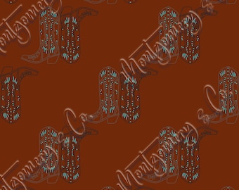 Western boots seamless file | boots digital download | seamless file