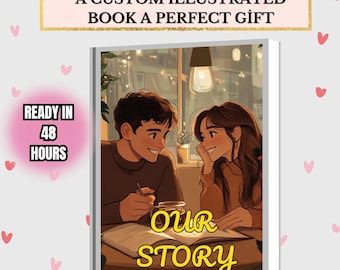 Custom Love story book Our Story Book Anniversary Gift Sentimental Story Book,Personalized Valentine Day Gift