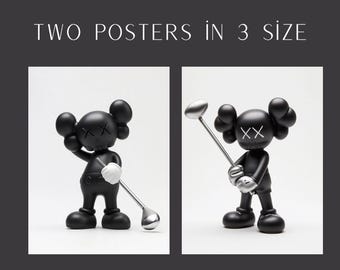 KAWS Golf Poster Set: Hypebeast Decor (digital Download) - Etsy