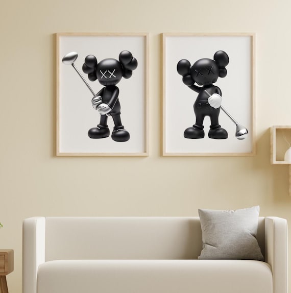 KAWS ゴヤール キャンバスプリント インテリア KAWS ゴヤール