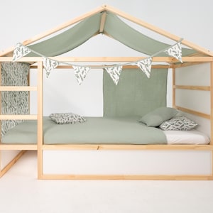 Musselin-Vorhang für das IKEA KURA Bett – Perfekte Passform & hohe Qualität!