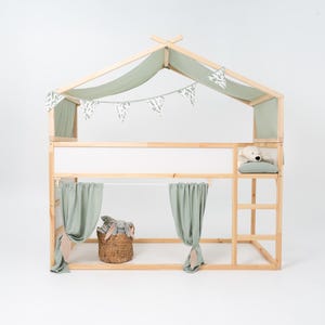 Musselin-Vorhang für das IKEA KURA Bett – Perfekte Passform & hohe Qualität!