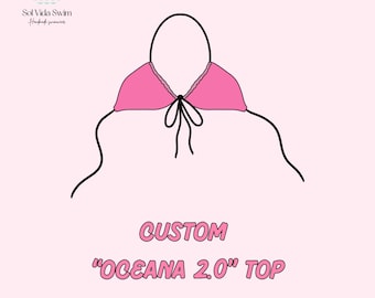 Custom Swimwear Top | Handmade Bikinis | Build Your Own | Trendy Prints | Personalized Swimwear