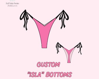 Custom Swimwear Bottoms | Handmade Bikini | Build Your Own | Trendy Prints | Personalized Swimwear