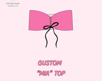 Custom Swimwear Top | Handmade Bikinis | Build Your Own | Trendy Prints | Personalized Swimwear
