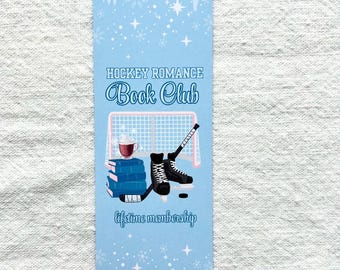 Hockey Romance Book Club Bookmark, vertical