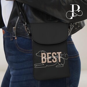 "Handytasche ""Best Dog/Cat Dad/Mom"", einzigartiges Haustier Geschenk, Crossbody Bag für Handy, leichte Handytasche iPhone/Samsung/Pixel."