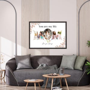 Collage photo maman, Cadeau photo des enfants, Cadeau photo d’anniversaire, Modèle de toile pour maman, collage de photos, Collage maman