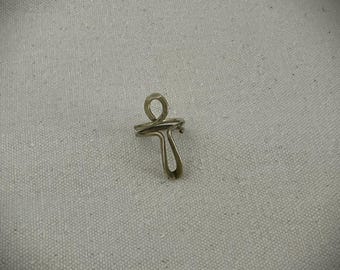 Ankh Key of Life Design Vintage Brass Ring