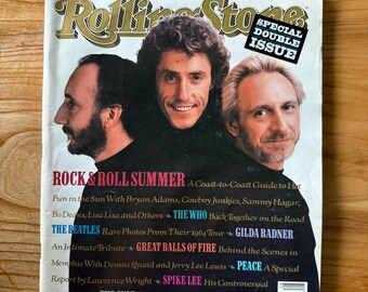 Rolling Stone Magazine Special Double Issue 556-557 The Who