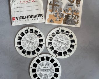 Kung Fu Gaf View Master Three Reel Set and Booklet
