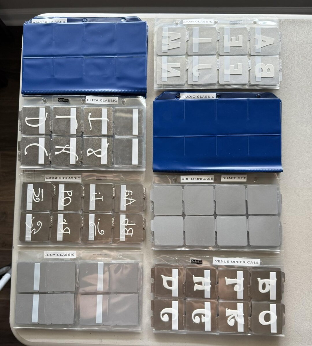 Quickutz Classic Alphabet Die Sets Including Foam and Binder Pages