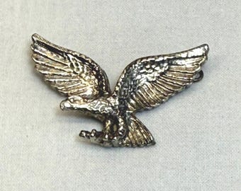 Eagle Pendant, Wingspread, Silver finish