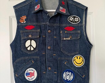 Vintage 1960s Gaucho Brand Patched Vest