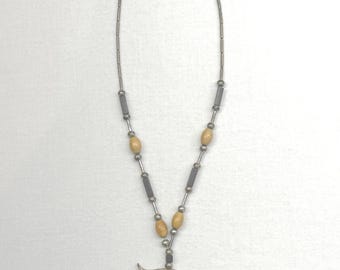 Choker Necklace with Fish Pendant