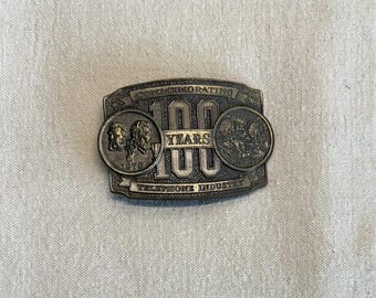1976 Commemorative 100 yr Telephone Industry Belt Buckle