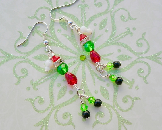 Beaded grinch best sale earrings