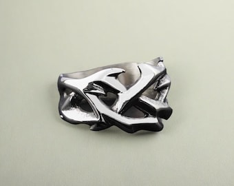 Bague Dragon Totem en Flamme pour Homme, Bague Statement en Acier Inoxydable, Bague Dragon Gothique Vintage, Bijoux Biker