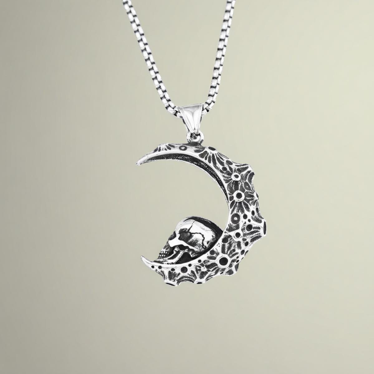 Collana Da Uomo Con Ciondolo A Forma Di Luna | SHEIN ALIA - Foto 8