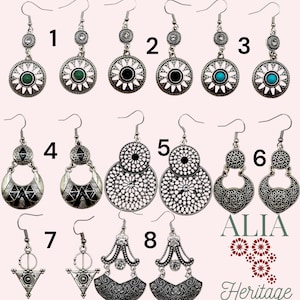 Handcrafted stainless steel earrings