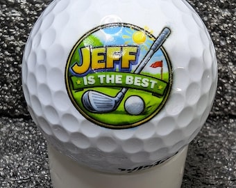 Golfball mit individuellem Aufdruck