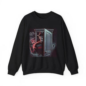 Horror Sweatshirt, Freddy Krueger Nightmare on Elm Street Jumper, Unisex Pullover Top, Scary Movie Clothing, Halloween Costume