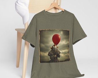 Horror Movie Pennywise Tee, Scary Clown Shirt, Halloween Costume, Stephen King It, Horror Movie Fan Gift, Creepy Movie Lover Shirt