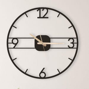 Unique Vintage Wall Clock,Antique Style Roman Numeral Metal Wall Clock,Large Metal Wall Decor, Rustic Modern Wall Clock, Metal Wall Clock