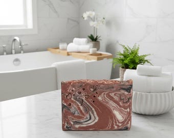 Midnight Rouge Soap | Romantic Red White Handmade Soap