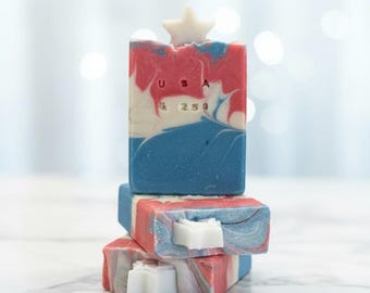 America 250 Anniversary Soap | Collectible Handmade Bar