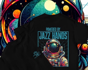Jazz Hands Astronaut T-Shirt | Sci-Fi Book Lover Gift