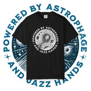 ASTROPHAGE & JAZZ HANDS || projekt Hail Mary, prezent dla miłośnika książek, kosmita, koszulka z książką, klub książki, koszulka z motywem książek, gadżety książkowe, prezent książkowy, BookTok zdjęcie 10