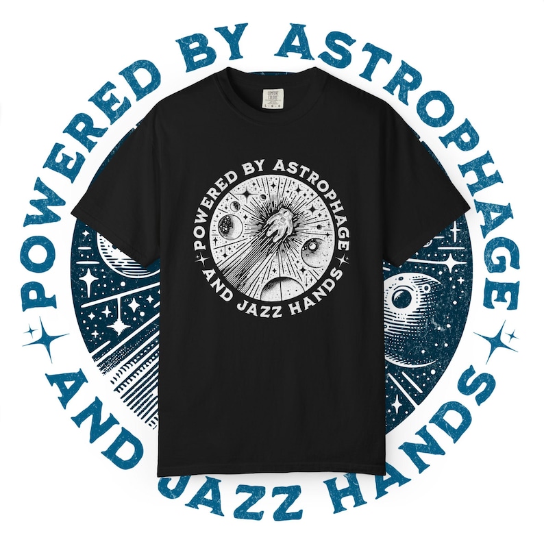 ASTROPHAGE & JAZZ HANDS || projekt Hail Mary, prezent dla miłośnika książek, kosmita, koszulka z książką, klub książki, koszulka z motywem książek, gadżety książkowe, prezent książkowy, BookTok zdjęcie 10