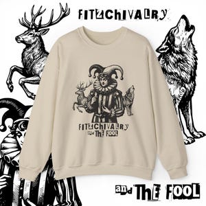 Fitz and The Fool Sweatshirt || Realm of the Elderlings Merch, Fitzchivalry, The Farseer Trilogy, Robin Hobb, ROTE Sand