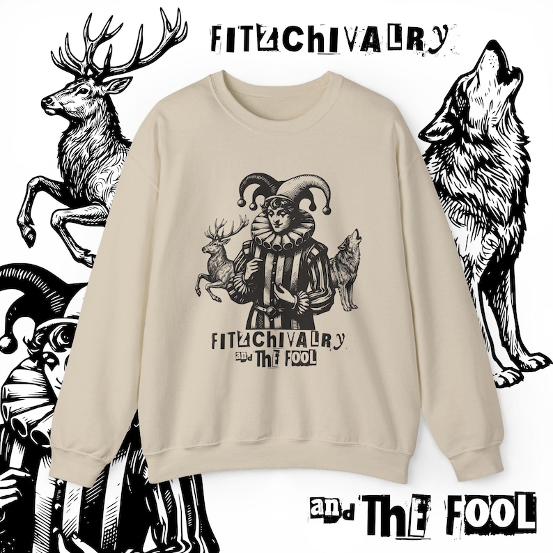 Fitz and The Fool Sweatshirt || Realm of the Elderlings Merch, Fitzchivalry, The Farseer Trilogy, Robin Hobb, ROTE Sand