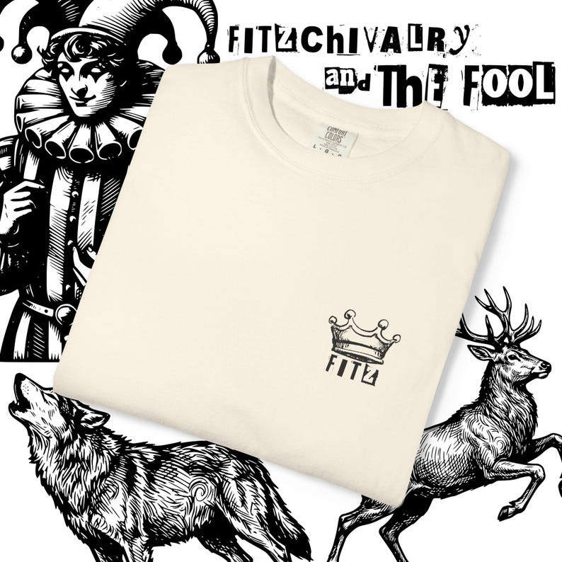 Fitz and The Fool Shirt || Realm of the Elderlings Merch, Fitzchivalry, Farseer Trilogy, Robin Hobb, ROTE image 7