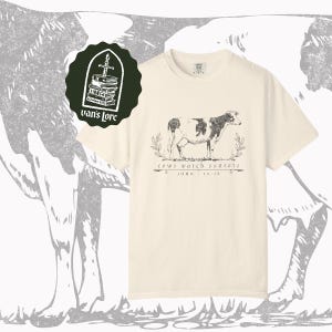 T-shirt « Les vaches contemplent le coucher du soleil » || Produits dérivés de Harrow the Ninth, T-shirt « Le Tombeau verrouillé », Jod, Gideon the Ninth, Tamsyn Muir