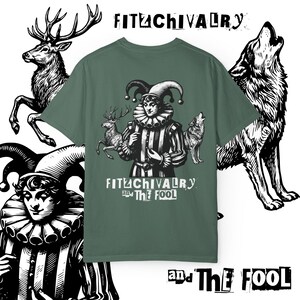 Fitz and The Fool Shirt || Realm of the Elderlings Merch, Fitzchivalry, Farseer Trilogy, Robin Hobb, ROTE Blue Spruce