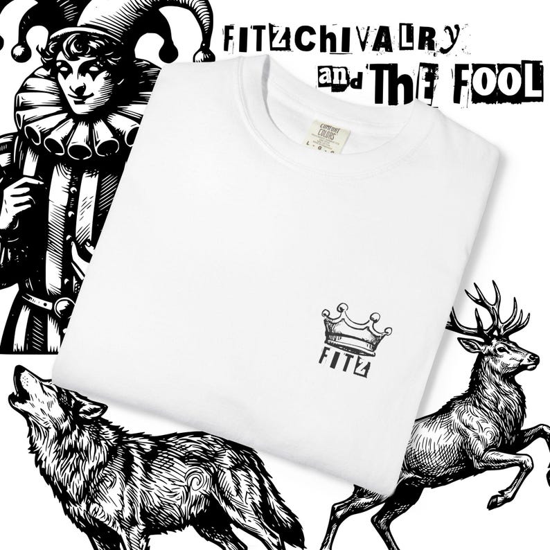 Fitz and The Fool Shirt || Realm of the Elderlings Merch, Fitzchivalry, Farseer Trilogy, Robin Hobb, ROTE image 9