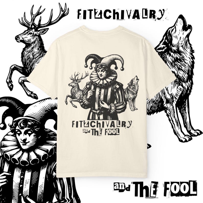 Fitz and The Fool Shirt || Realm of the Elderlings Merch, Fitzchivalry, Farseer Trilogy, Robin Hobb, ROTE Ivory