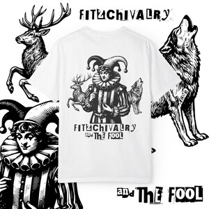 Fitz and The Fool Shirt || Realm of the Elderlings Merch, Fitzchivalry, Farseer Trilogy, Robin Hobb, ROTE White