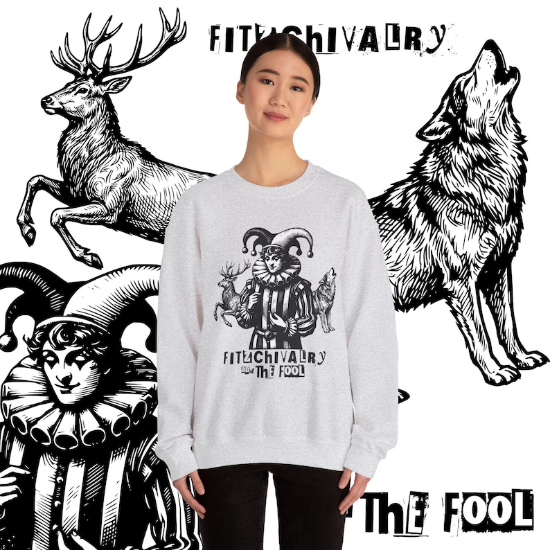 Fitz and The Fool Sweatshirt || Realm of the Elderlings Merch, Fitzchivalry, The Farseer Trilogy, Robin Hobb, ROTE image 7