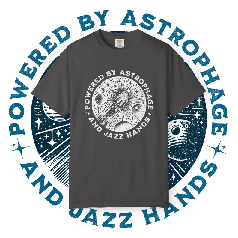 ASTROPHAGE & JAZZ HANDS || projekt Hail Mary, prezent dla miłośnika książek, kosmita, koszulka z książką, klub książki, koszulka z motywem książek, gadżety książkowe, prezent książkowy, BookTok zdjęcie 11