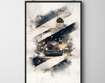 Christmas Watercolor Abstract Poster Set: Modern Holiday Printables (Digital Download)