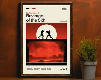 Revenge of the Sith Poster: Star Wars Movie Print (Digital Download)