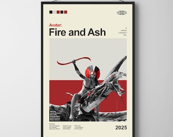 Avatar Fire and Ash Poster: Avatar Movie Print (Digital Download)