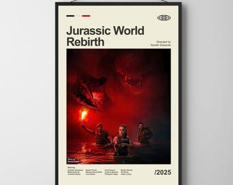 Poster di Jurassic World Rebirth: stampa del film Jurassic Park (download digitale)