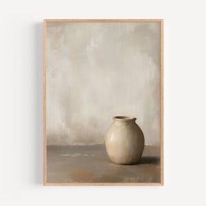 Water to Wine Painting, Digital Download, Wedding at Cana Print, Christian Wall Art, Minimalist Bible Art, Clay Jar Art, Oil Painting Print