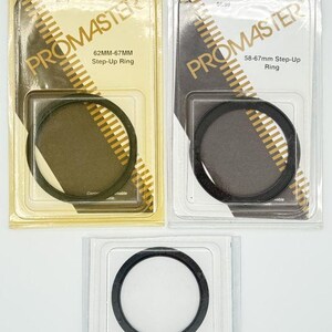 thumbnail interactive-video image 1 of 58mm-67mm 58-67 Mm Step Up Filter Ring Stepping Adapter 1 of 4